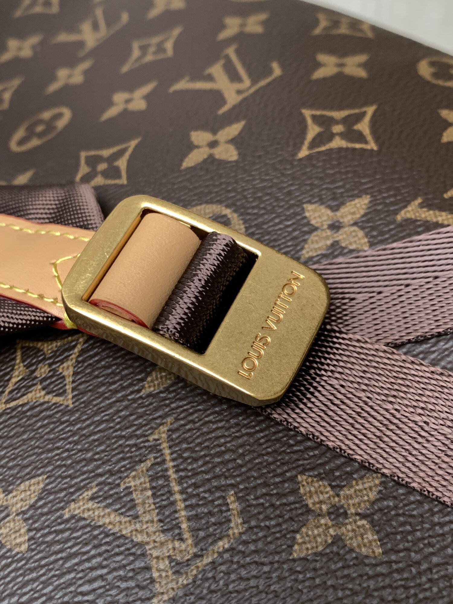 6 Louis Vuitton This Discovery Small Backpack features Monogram canvas accented with Monogram Reverse and Damier canvas patches.
