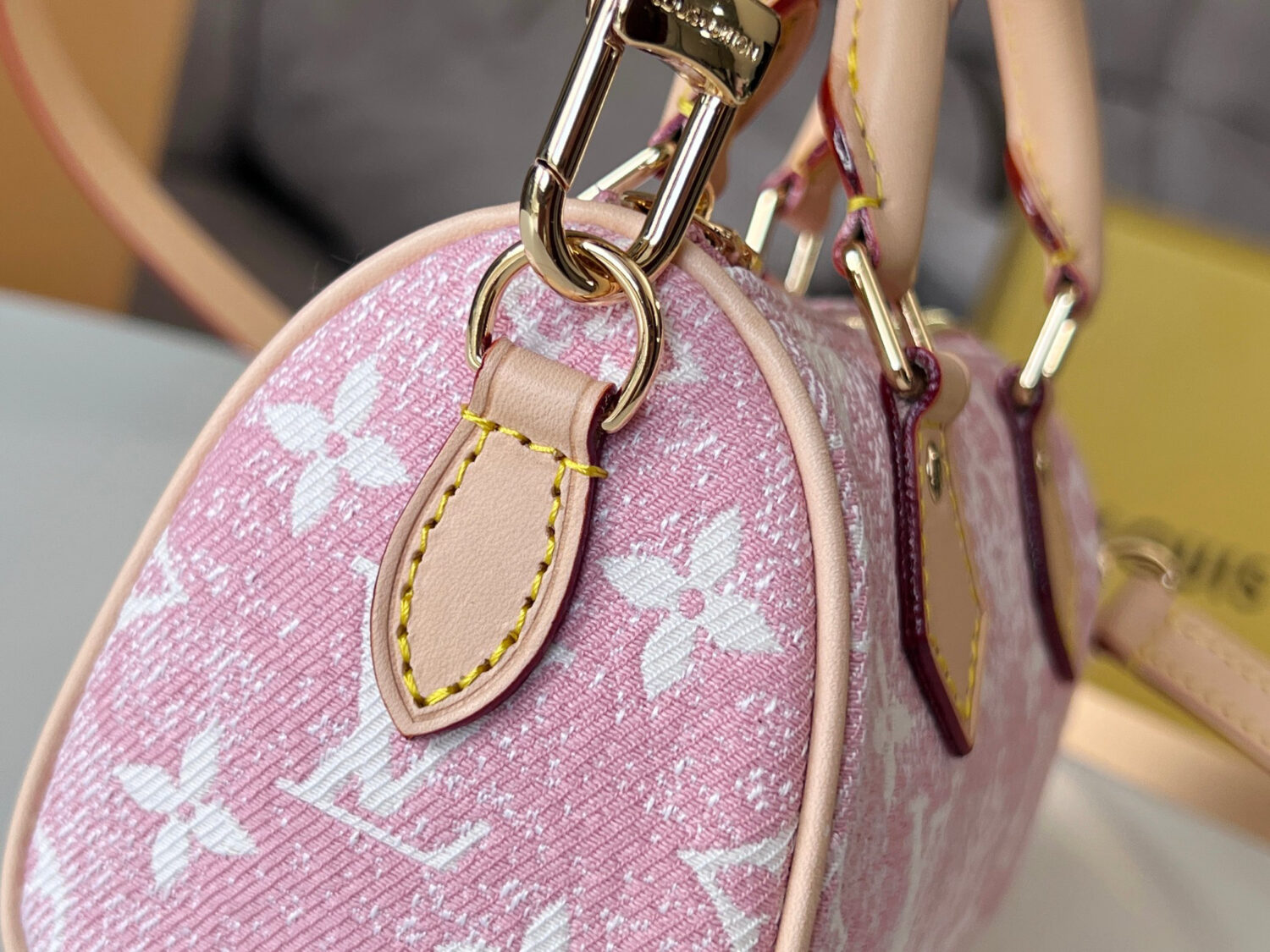 6 Louis Vuitton The Nano Speedy handbag crafted from classic Monogram canvas.