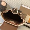 7 Louis Vuitton This Montsouris Mini features Monogram coated canvas with cowhide leather trim.