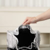 26c 25bag Drawstring Bucket Bag, Silver with Silver Buckle, Small Size