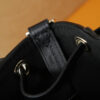 Louis Vuitton The M25554 Odyssée handbag in black full leather, hailing from the Early Autumn 2025 collection, cleverly references the 2024 Cruise collection.