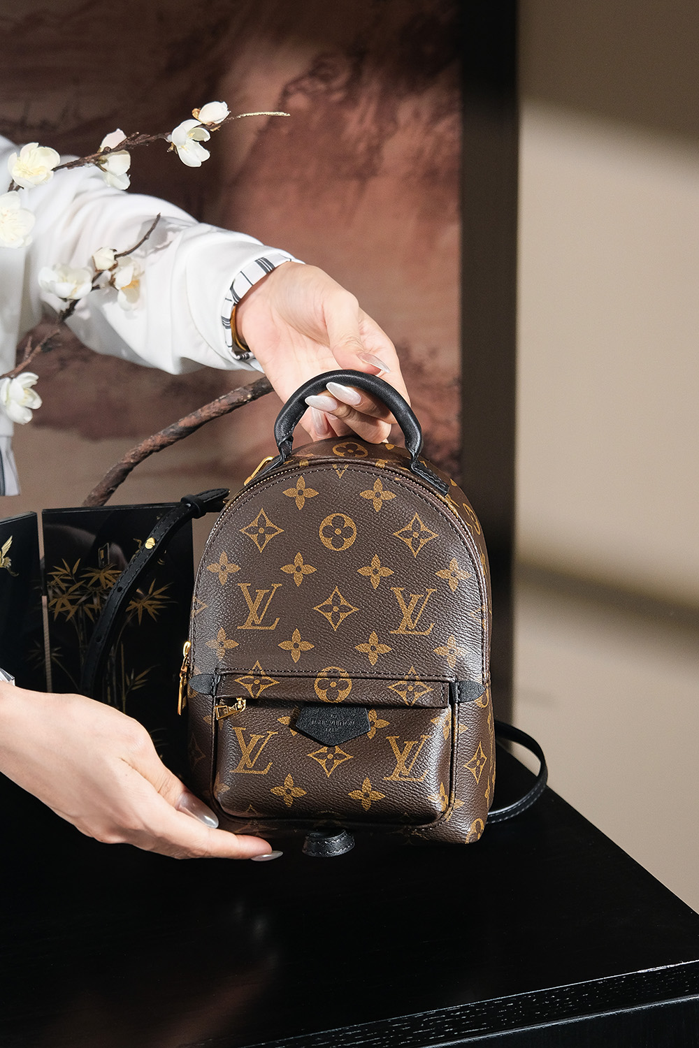 8 Louis Vuitton PALM SPRINGS Mini Backpack Series — "Chip" Diamond Pattern Code #M44873