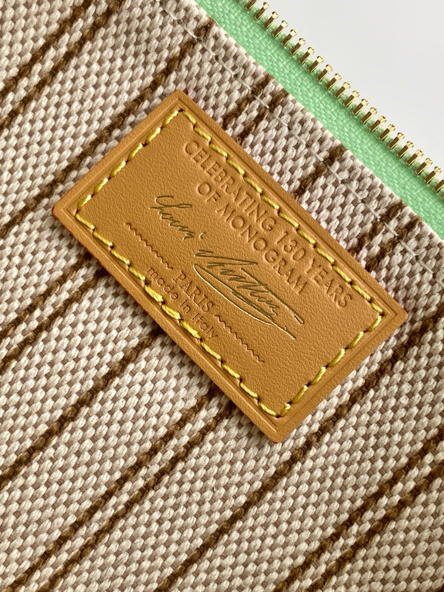 8 Louis Vuitton This Pochette Accessoires handbag is specially designed to celebrate the birth of the Louis Vuitton Monogram pattern.