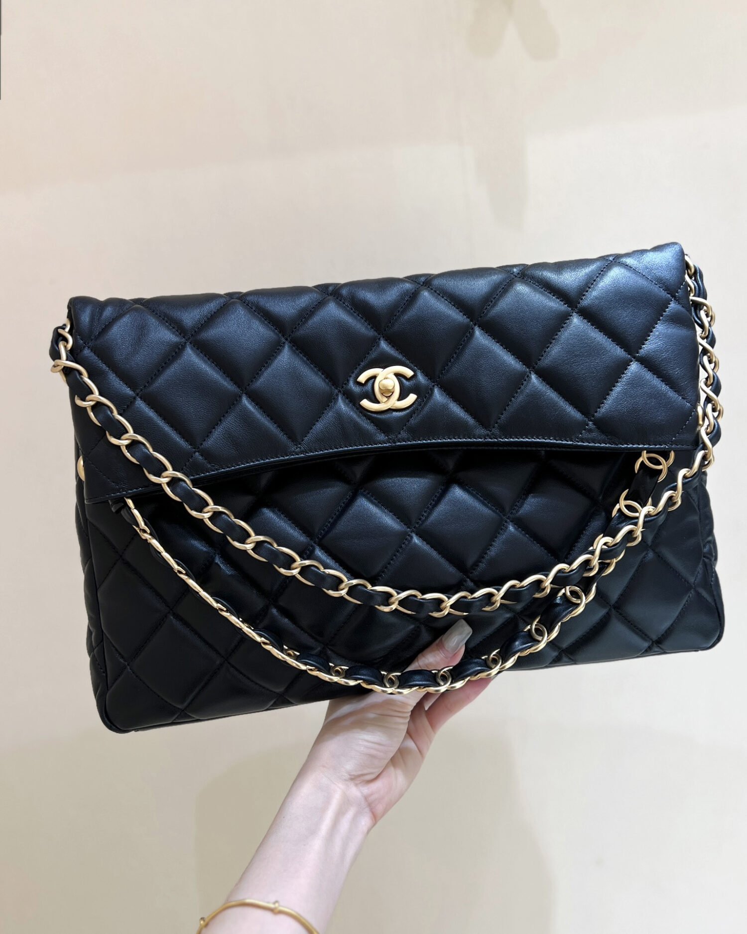 Chanel Maxi Hobo Black