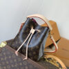 Louis Vuitton M46581 Monogram Canvas Mini Bucket Bag Series NÉONOÉ BB Handbag, featuring a Monogram canvas BB adorned with natural leather.