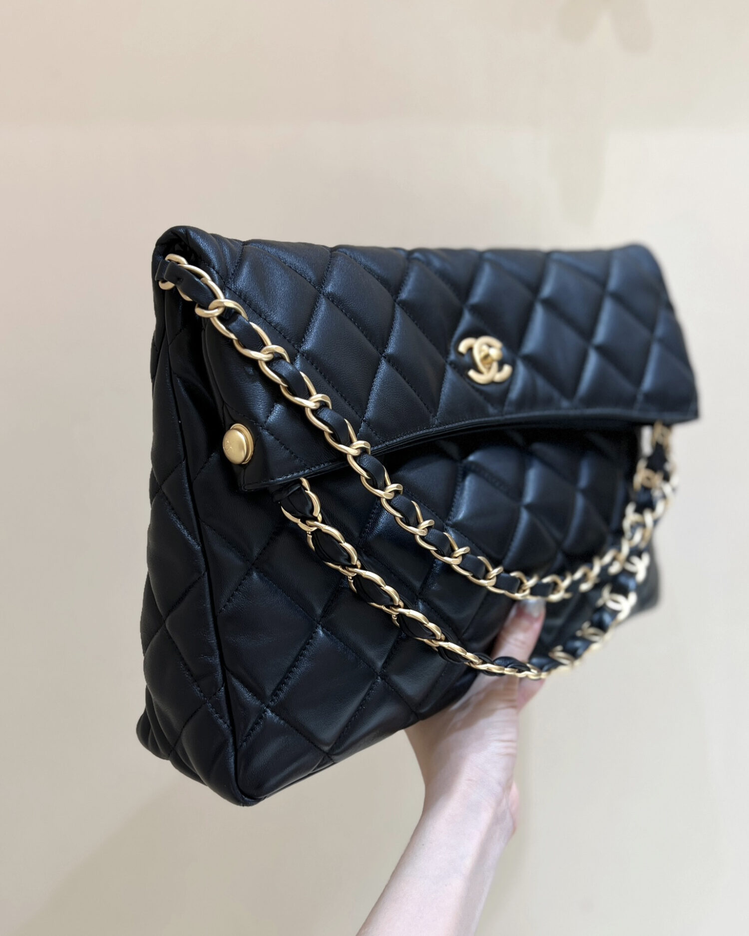Chanel Maxi Hobo Black