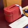 1 Louis Vuitton M25855 Red Small! New Season NICE NANO Bag with Grain Texture. This Nice Nano bag features a grained finish.