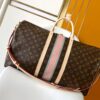 1 Louis Vuitton The Keepall Bandoulière 55 travel bag cleverly utilizes Monogram canvas to create ample space.