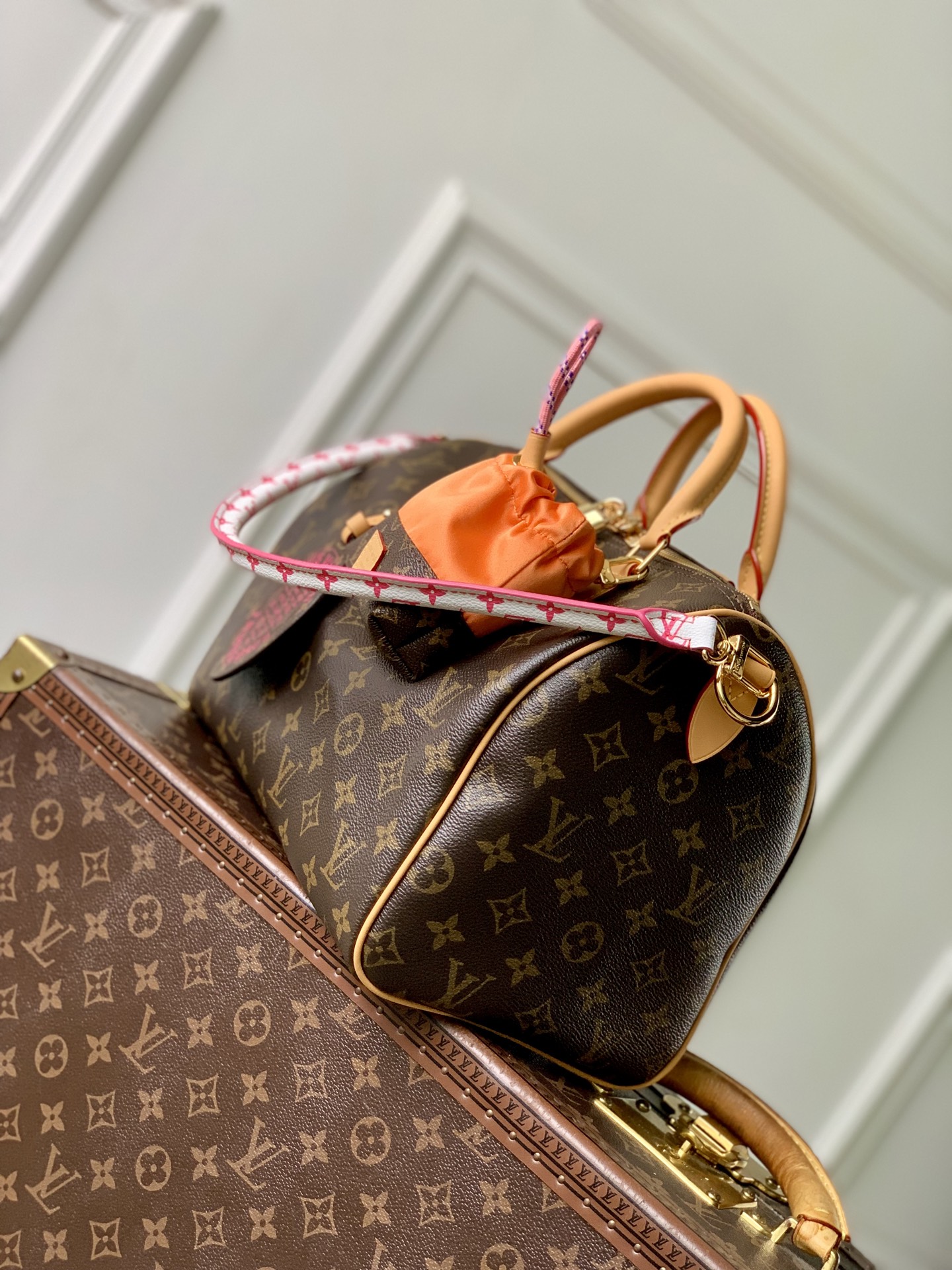 1 Louis Vuitton The M27512 Paris À Vélo collection reimagines the Speedy Soft 30 handbag with a sporty twist.