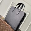 1 Louis Vuitton The M15258 Gate briefcase is crafted from waxed cowhide leather, featuring a supple design and ample space.