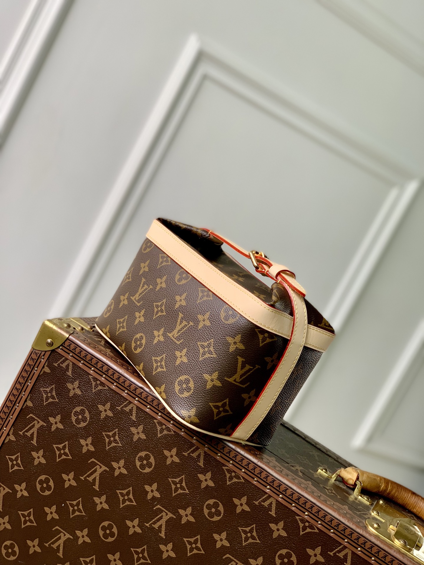 1 Louis Vuitton The M15350 Cruiser toiletry bag is inspired by the silhouette of the brand's Cruiser 45 travel bag.