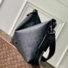 1 Louis Vuitton M27856 This Vagabond Hobo handbag is made of Monogram Midnight coated canvas with tonal calfskin leather trim.