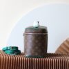 1 Louis Vuitton M12667 Green This Nice BB cosmetic bag is made from Monogram Macassar canvas.
