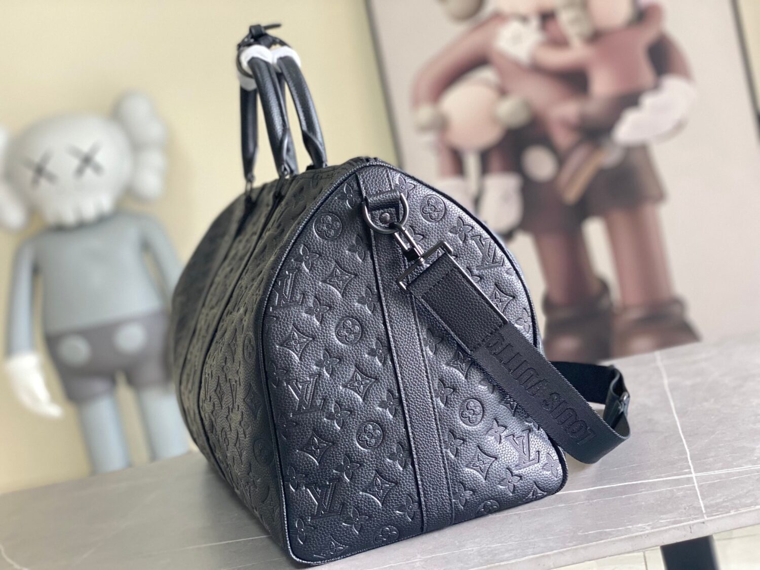 1 Louis Vuitton The new version of the M44810 Keepall Bandoulière 50 travel bag features the Monogram Shadow design.