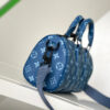 1 Louis Vuitton M46803 Blue Pillow Bag 🦍🦍 This Keepall Bandoulière 25 handbag is made of coated canvas.