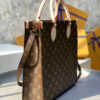 1 Louis Vuitton The M45848 classic Sac Plat medium handbag incorporates contemporary trends with its Monogram canvas and leather trim.