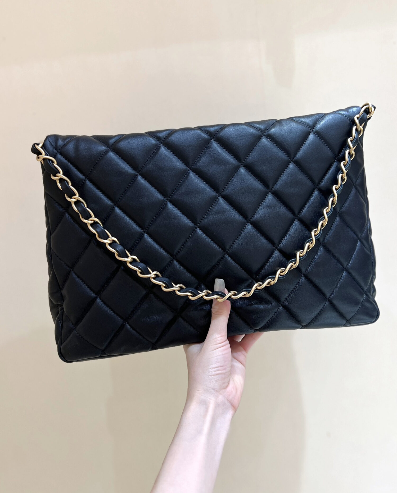 Chanel Maxi Hobo Black