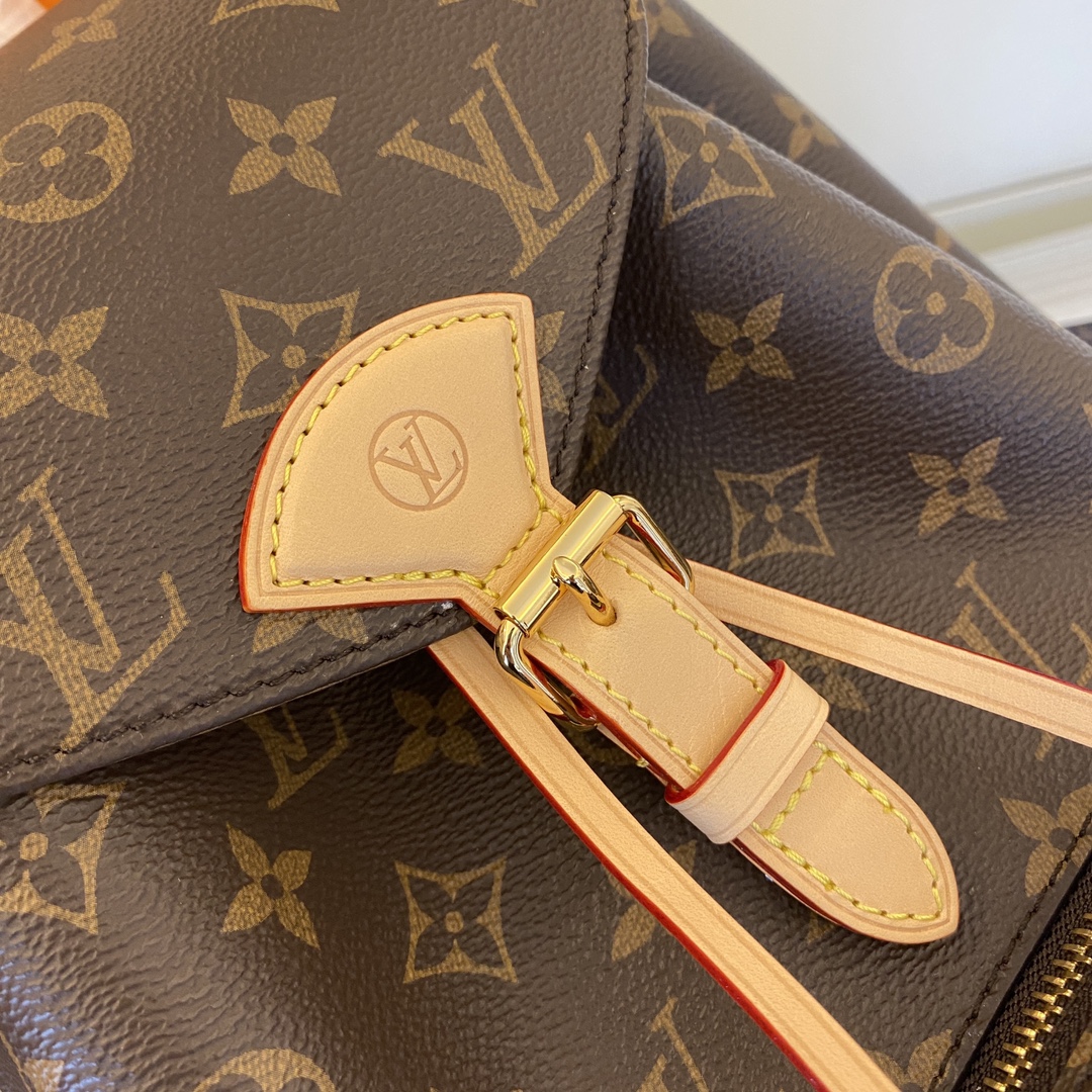 2 Louis Vuitton M11198 Monogram Canvas: This Montsouris backpack is made of Monogram canvas.