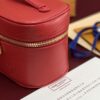 2 Louis Vuitton M25855 Red Small! New Season NICE NANO Bag with Grain Texture. This Nice Nano bag features a grained finish.