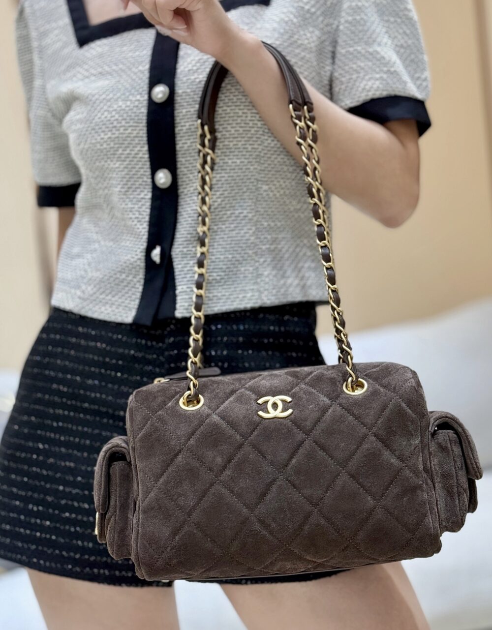 2 Chanel 1 25K Hidden Edition Bowling Bag 👜