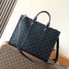 2 Louis Vuitton The M11742 black floral briefcase with zipper and 163C microcode chip is a Sac Plat 24H handbag with the elegant style of Monogram Eclipse coated canvas.