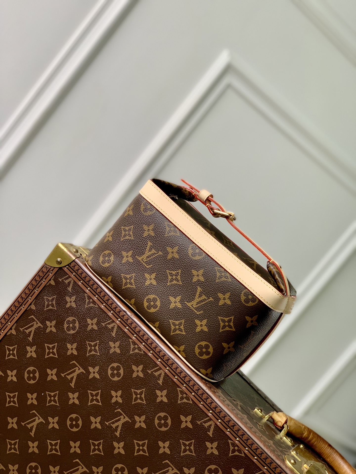2 Louis Vuitton The M15350 Cruiser toiletry bag is inspired by the silhouette of the brand's Cruiser 45 travel bag.