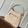2 Louis Vuitton M27459 Off-white All Around small handbag from the Mahina series.