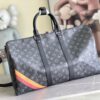 2 Louis Vuitton 01949 Rose Red. 13808 Red This Keepall Bandoulière 45 travel bag is