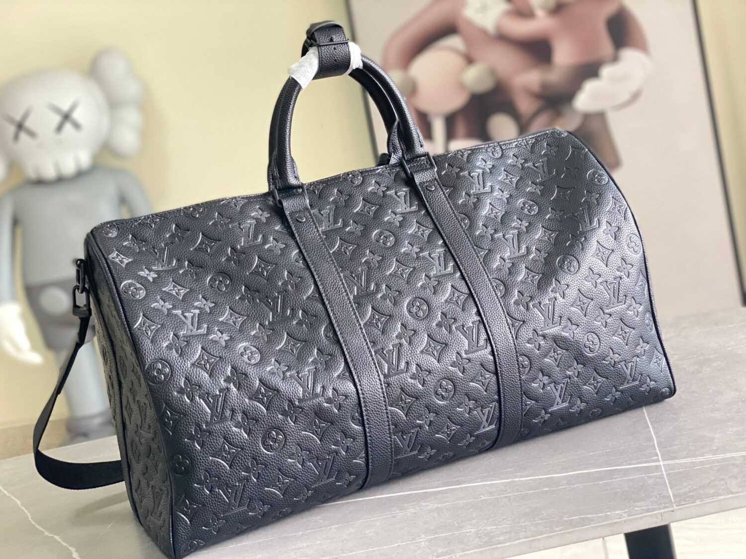 2 Louis Vuitton The new version of the M44810 Keepall Bandoulière 50 travel bag features the Monogram Shadow design.