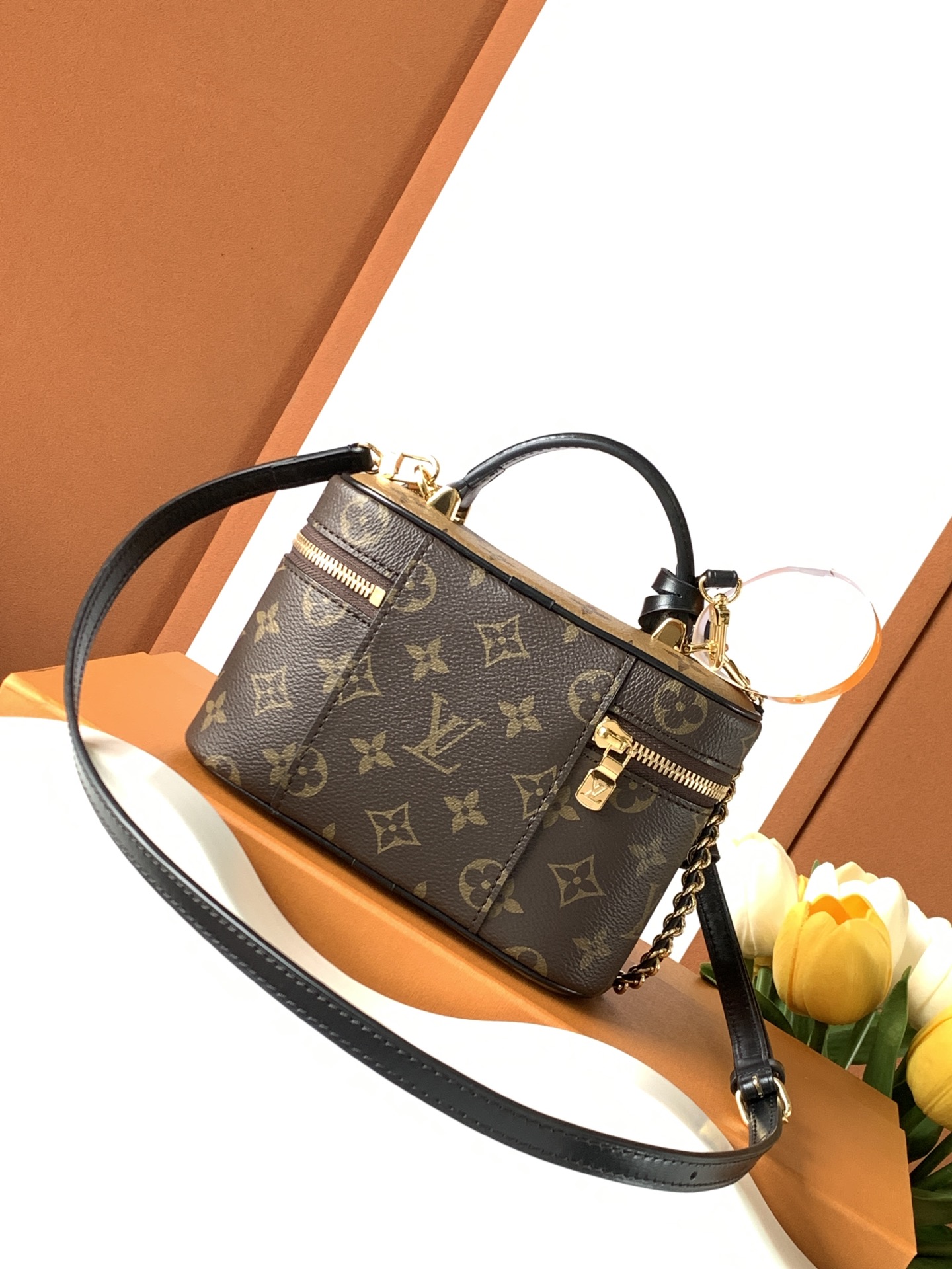 2 Louis Vuitton New Vanity Chain Pouch Handbag