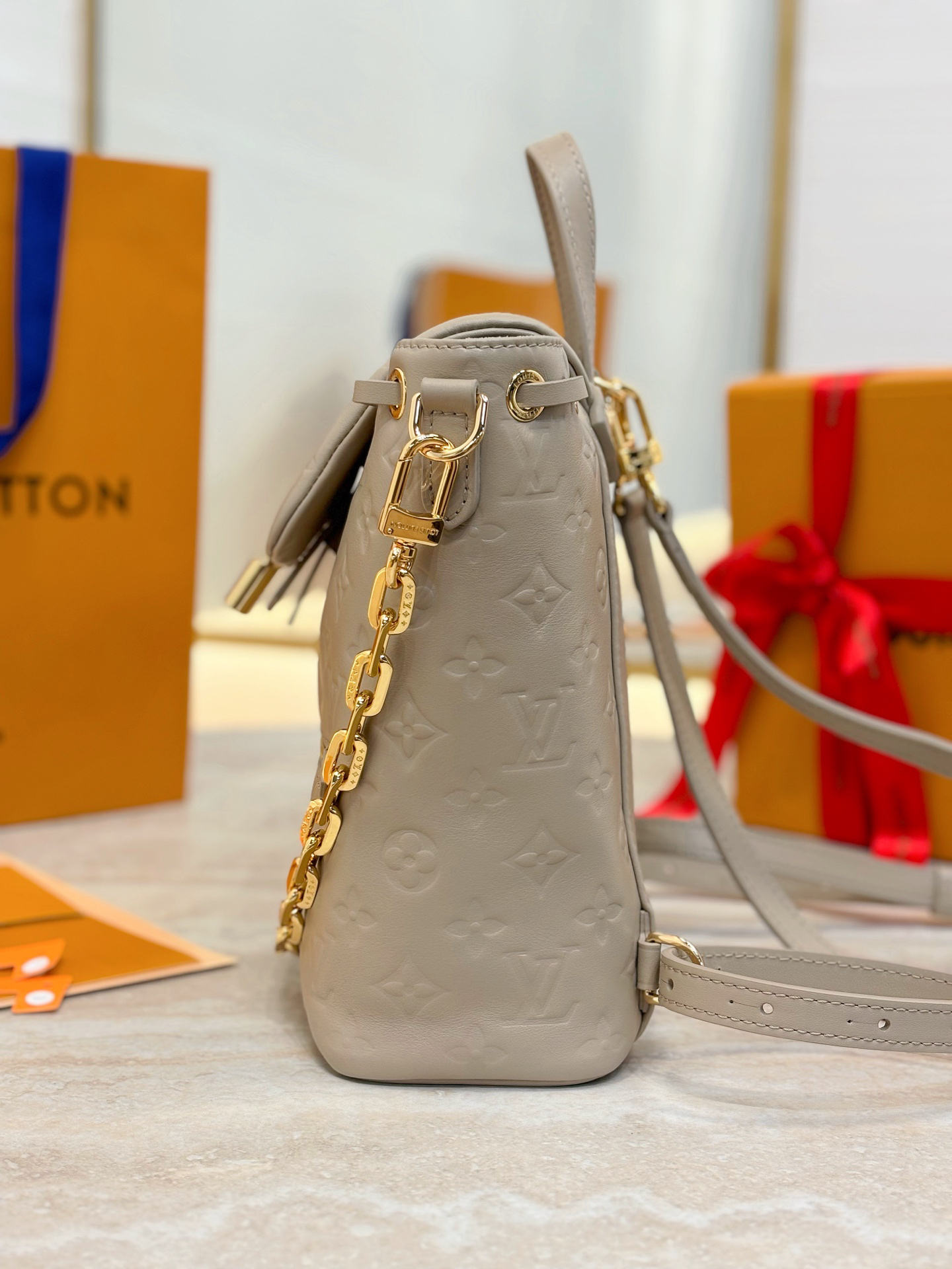 3 Louis Vuitton The Coussin Backpack small handbag, featuring a striking backpack design, joins the Coussin collection.