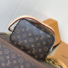 3 Louis Vuitton M46581 Monogram Canvas Mini Bucket Bag Series NÉONOÉ BB Handbag, featuring a Monogram canvas BB adorned with natural leather.