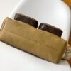 3 Louis Vuitton M12697 Full Khaki Leather Bag, Top-Tier Original, Dimensions Modified, Monogram Canvas, Classic Canvas with Wide Shoulder Strap