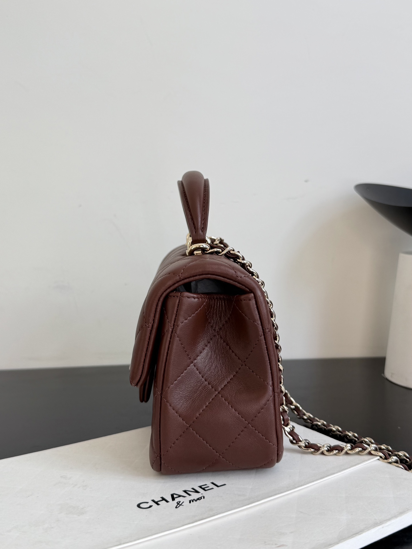 3 Ohanel coffee-colored mini