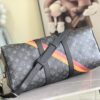 3 Louis Vuitton 01949 Rose Red. 13808 Red This Keepall Bandoulière 45 travel bag is