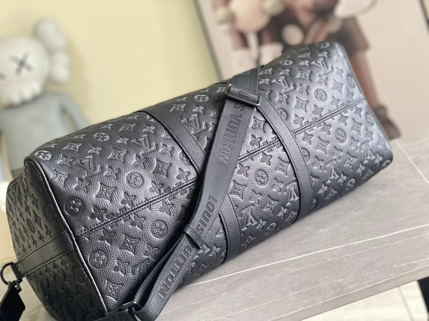 3 Louis Vuitton The new version of the M44810 Keepall Bandoulière 50 travel bag features the Monogram Shadow design.