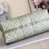 3 Louis Vuitton Keepall size 45 travel bag, style numbers 23962 and 23963, dyed in a pastel hue reminiscent of the rising sun.