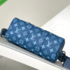 3 Louis Vuitton M46803 Blue Pillow Bag 🦍🦍 This Keepall Bandoulière 25 handbag is made of coated canvas.