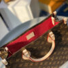 3 Louis Vuitton The M45848 classic Sac Plat medium handbag incorporates contemporary trends with its Monogram canvas and leather trim.