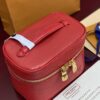 4 Louis Vuitton M25855 Red Small! New Season NICE NANO Bag with Grain Texture. This Nice Nano bag features a grained finish.