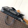 4 Louis Vuitton The M11742 black floral briefcase with zipper and 163C microcode chip is a Sac Plat 24H handbag with the elegant style of Monogram Eclipse coated canvas.