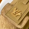 4 Louis Vuitton M12697 Full Khaki Leather Bag, Top-Tier Original, Dimensions Modified, Monogram Canvas, Classic Canvas with Wide Shoulder Strap
