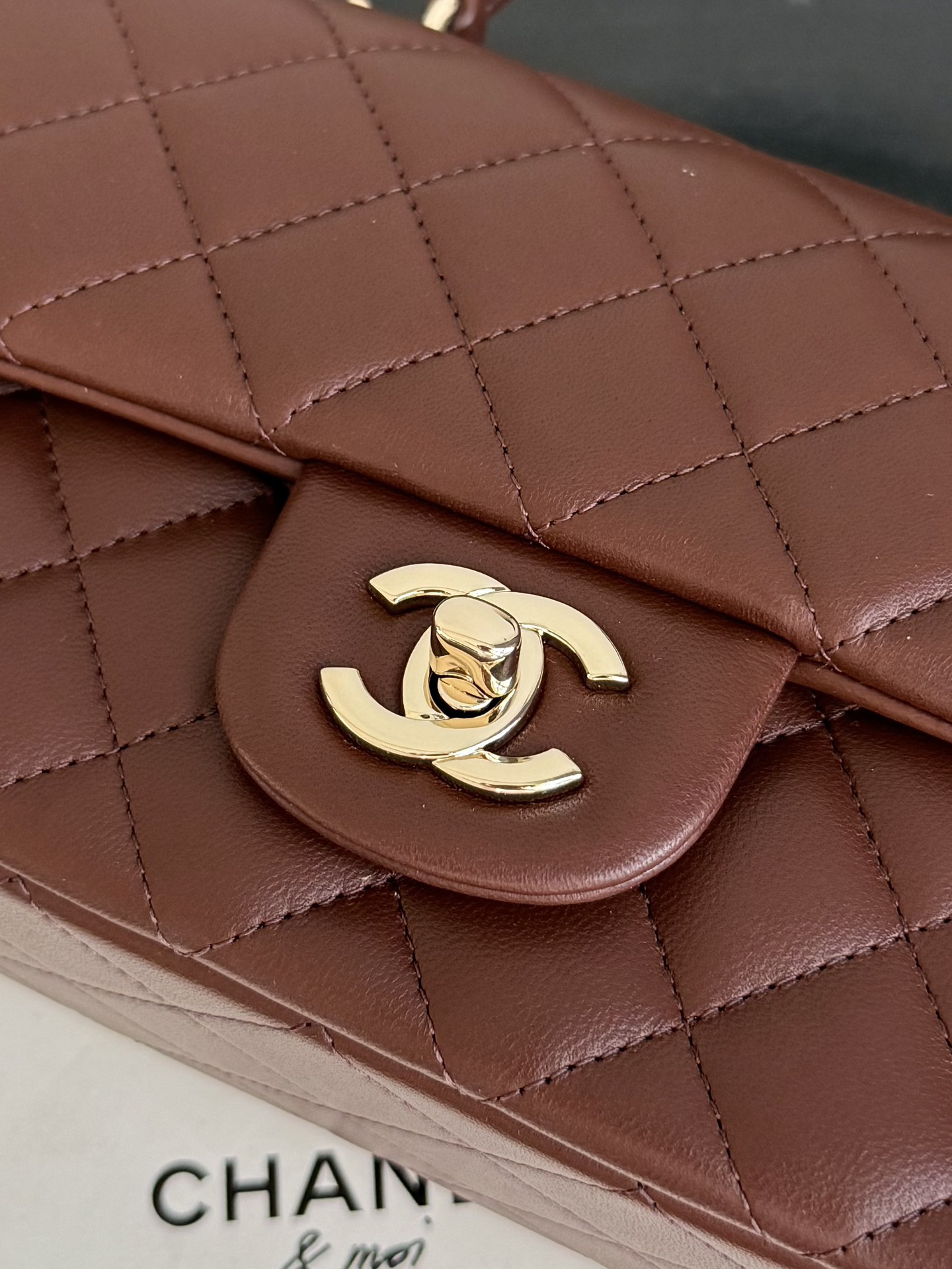 4 Ohanel coffee-colored mini