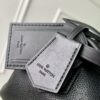 4 Louis Vuitton The M23807 black Speedy P9 Bandoulière 20 handbag is crafted from glossy calfskin leather.