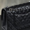 4 Classic Flap, Medium, Black and Silver, Authenticated Version 👜