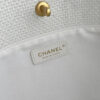 OHANEL 26c Raffia Woven Tote Bag, White, Large Size