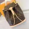 5 Louis Vuitton M11198 Monogram Canvas: This Montsouris backpack is made of Monogram canvas.