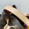 5 Louis Vuitton M46581 Monogram Canvas Mini Bucket Bag Series NÉONOÉ BB Handbag, featuring a Monogram canvas BB adorned with natural leather.