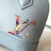 M13670 Black Water Ripple Pattern 14197 Light Blue Water Ripple Pattern (Figurine) Louis Vuitton x Murak bjs Series