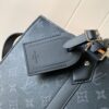5 Louis Vuitton The M11742 black floral briefcase with zipper and 163C microcode chip is a Sac Plat 24H handbag with the elegant style of Monogram Eclipse coated canvas.